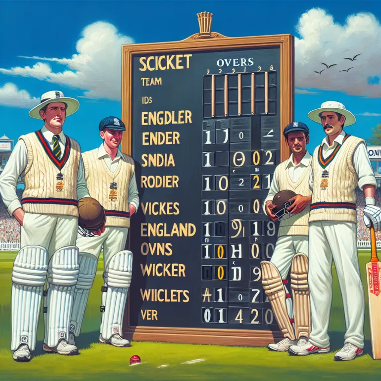 Ind vs eng cricket score